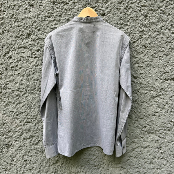 Maison Martin Margiela Grey Shirt with Mandarin Collar Backside