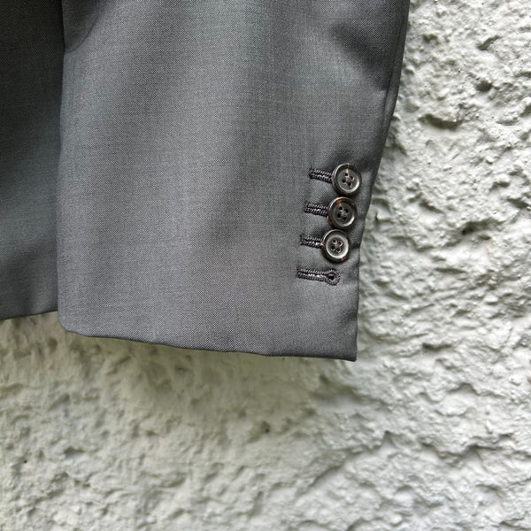 Thom Browne Grey Three-Roll-Two Blazer Jacket Cuffs