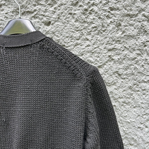 Comme des Garcons Homme Plus Black Oversized Knit Cardigan F/W23 Backside