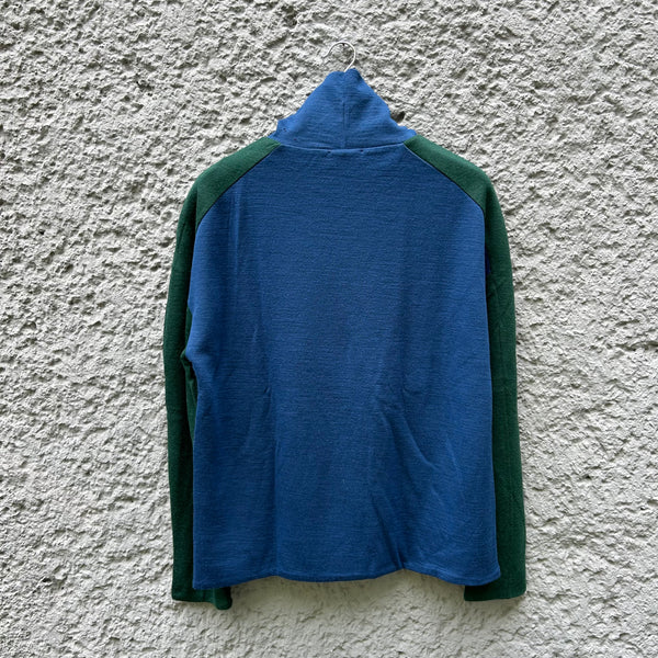 Raf Simons Blue and Green Turtleneck Sweater Backside
