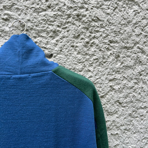Raf Simons Blue and Green Turtleneck Sweater Detail