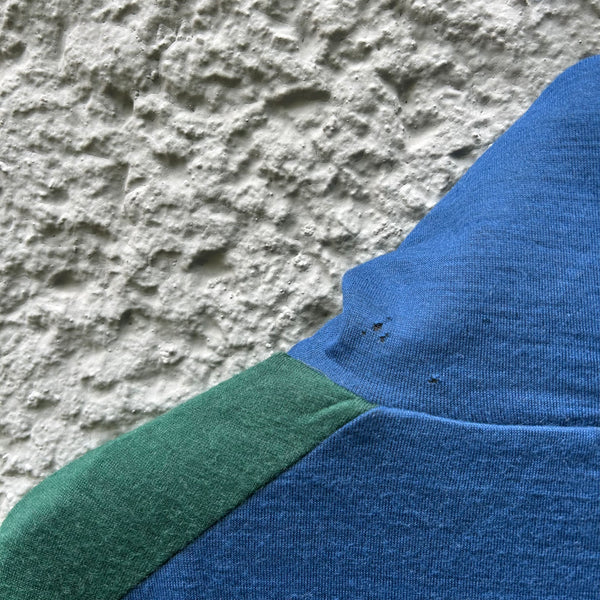 Raf Simons Blue and Green Turtleneck Sweater Flaw