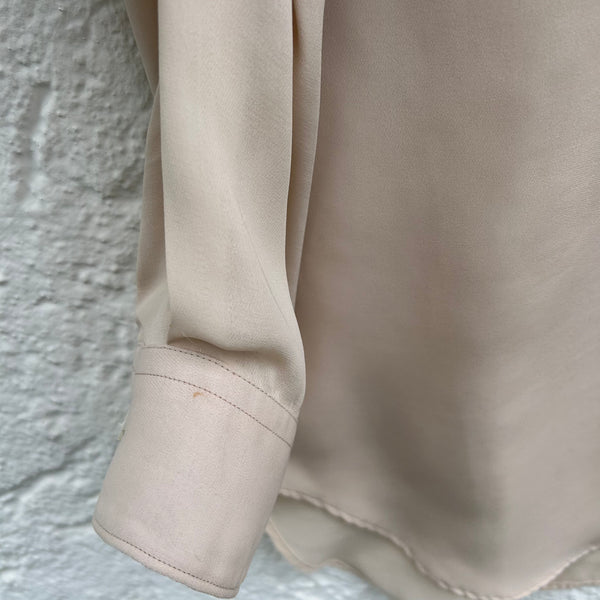Comme des Garcons Shirt Beige Shirt with Mask Motif Mark