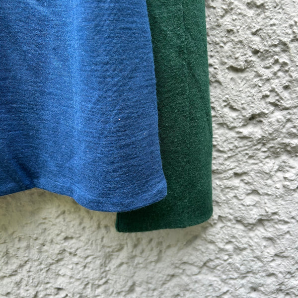 Raf Simons Blue and Green Turtleneck Sweater Close-Up