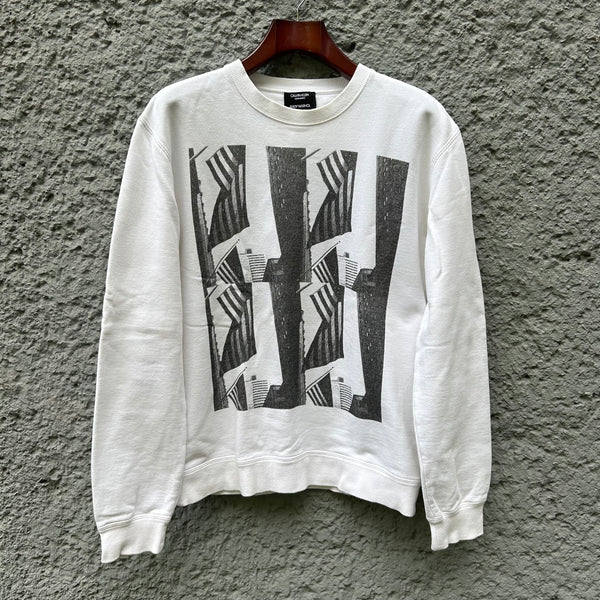 Calvin Klein 205w39nyc Raf Simons White Crewneck Sweater Pullover