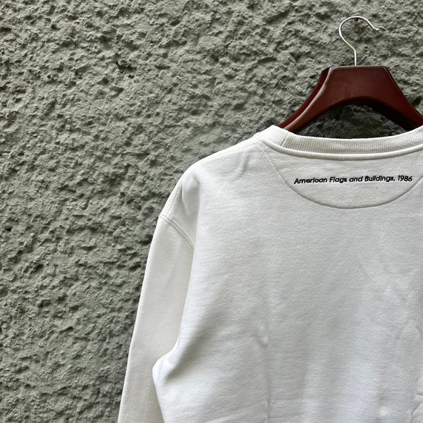 Calvin Klein 205w39nyc Raf Simons White Crewneck Sweater Pullover Detail