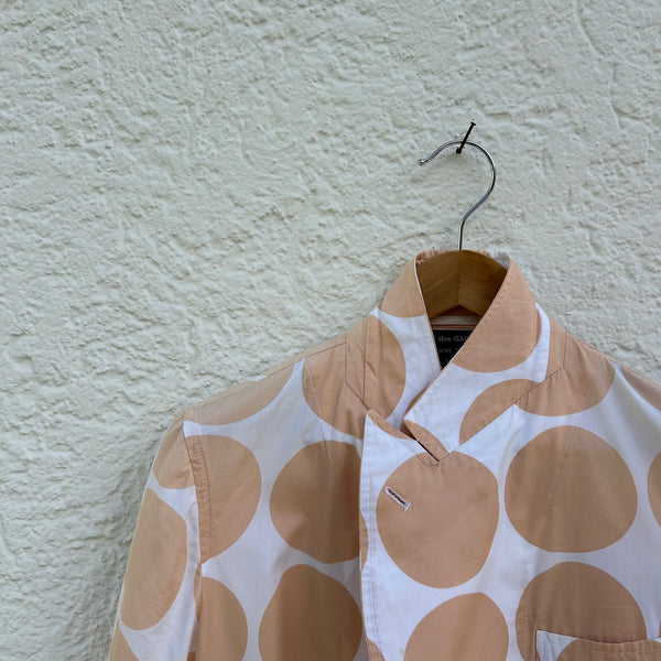 Comme des Garcons Homme Plus White Blazer Orange Polka Dots S/S2001