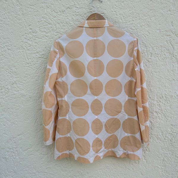 Comme des Garcons Homme Plus White Blazer Orange Polka Dots S/S2001 Backside