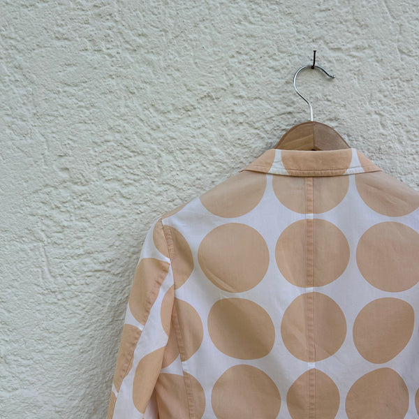 Comme des Garcons Homme Plus White Blazer Orange Polka Dots S/S2001 Backside