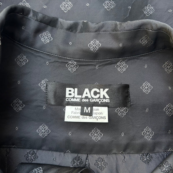 CDG Comme des Garcons Black Cupro Shirt Button Up Tag