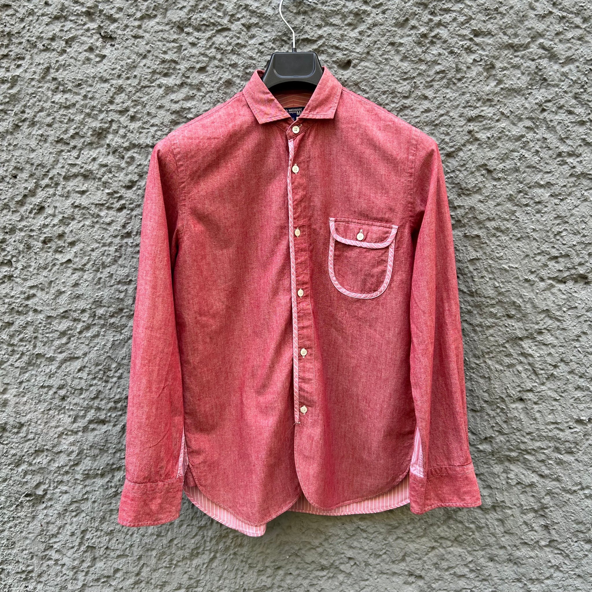  Comme des Garcons Junya Watanabe Pink and Red Shirt