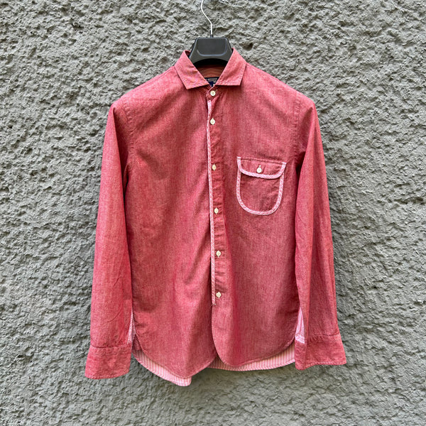  Comme des Garcons Junya Watanabe Pink and Red Shirt