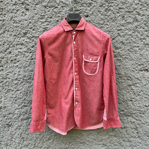  Comme des Garcons Junya Watanabe Pink and Red Shirt
