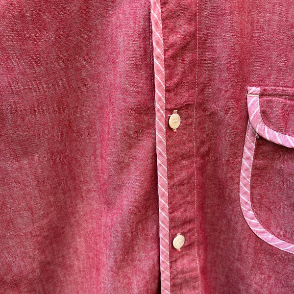 Comme des Garcons Junya Watanabe Pink and Red Shirt Detail