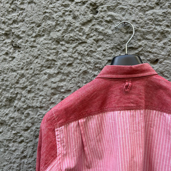 Comme des Garcons Junya Watanabe Pink and Red Shirt Backside