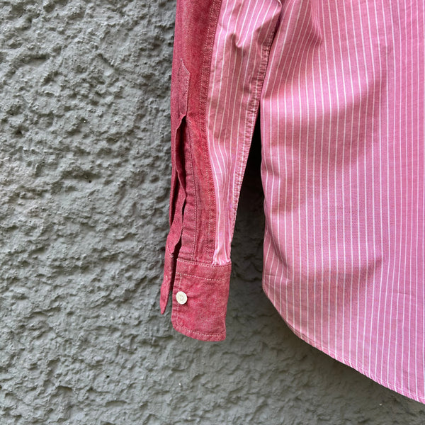 Comme des Garcons Junya Watanabe Pink and Red Shirt Close-Up