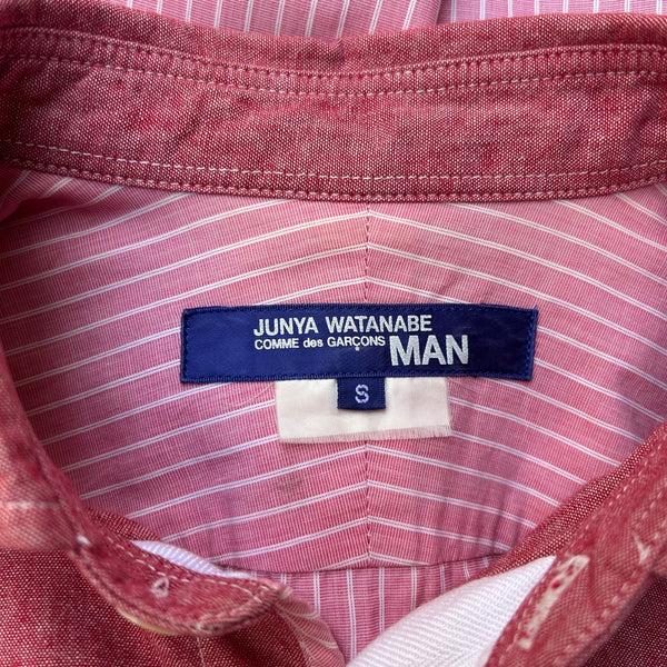 Comme des Garcons Junya Watanabe Pink and Red Shirt Tag