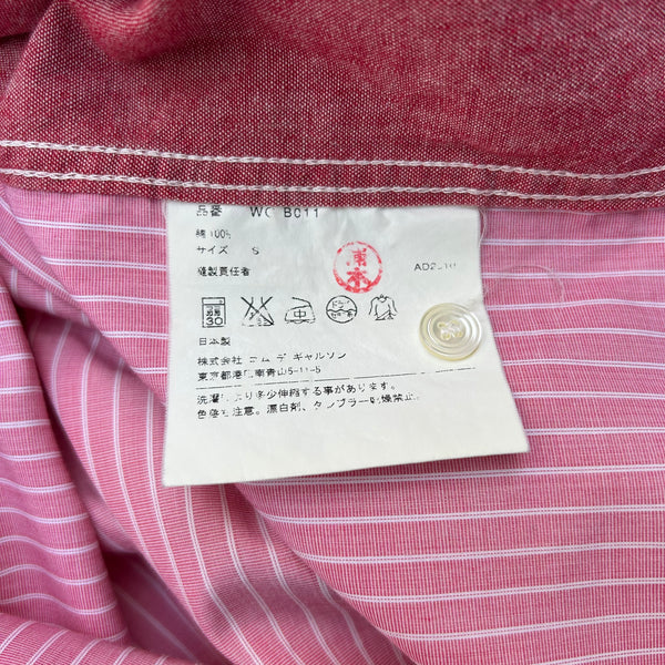 Comme des Garcons Junya Watanabe Pink and Red Shirt Tag