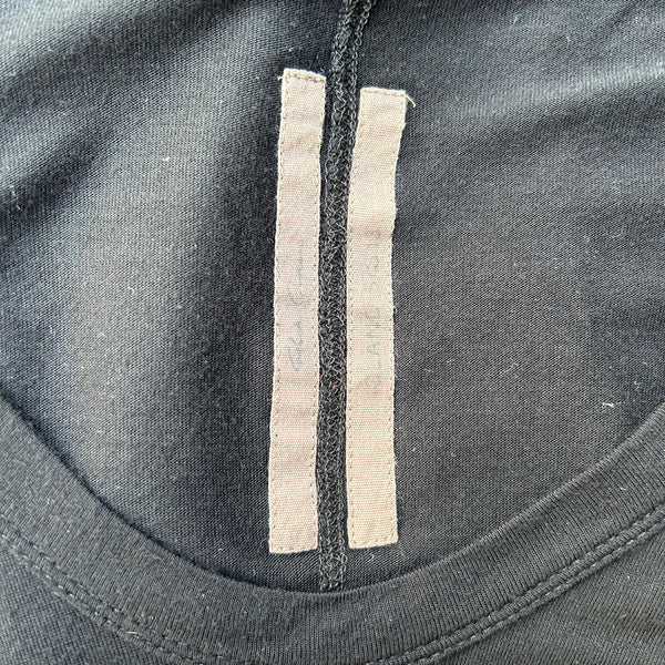 Rick Owens Black Long-Sleeved T-Shirt S/S13 "Island" Tag