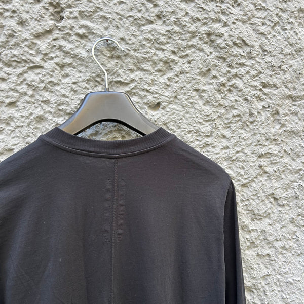 Rick Owens Black Long-Sleeved T-Shirt with Pockets F/W17 Backside