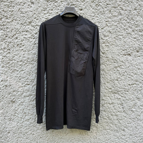Rick Owens Black Long-Sleeved T-Shirt with Pockets F/W17