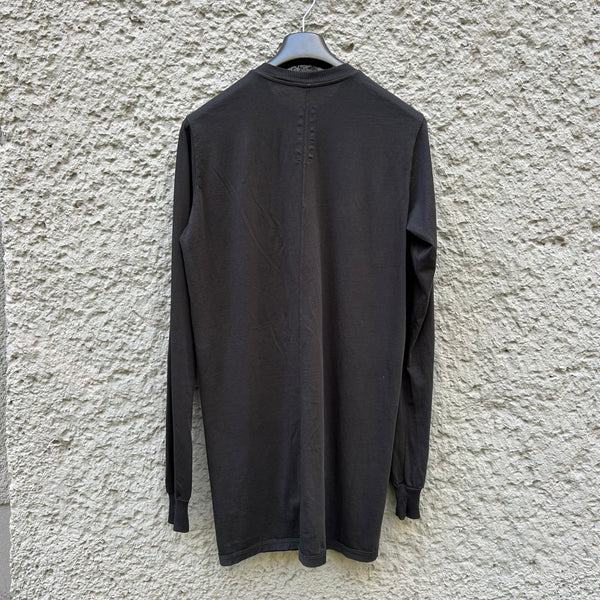 Rick Owens Black Long-Sleeved T-Shirt with Pockets F/W17 Backside