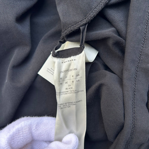 Rick Owens Black Long-Sleeved T-Shirt with Pockets F/W17 Tag