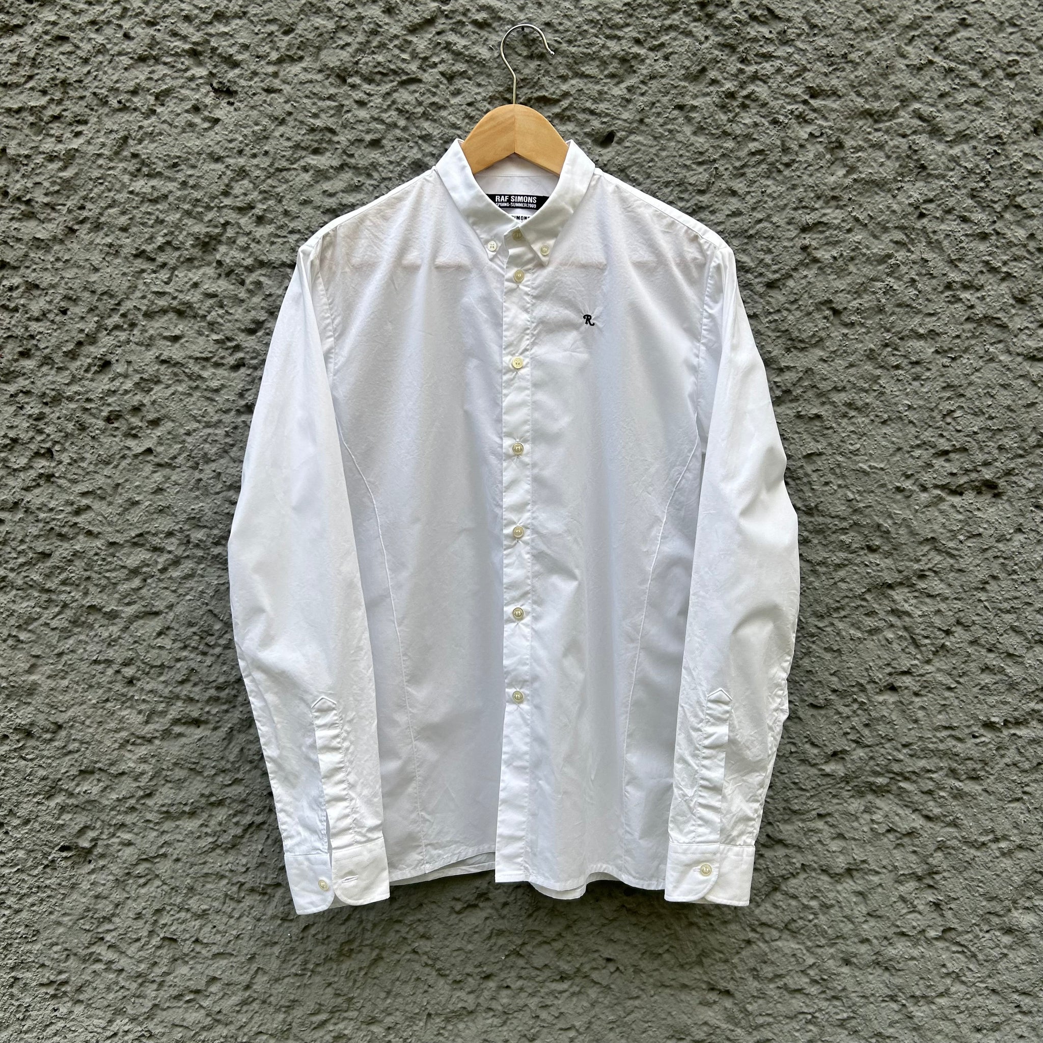 Raf Simons White Button-Down Shirt S/S09