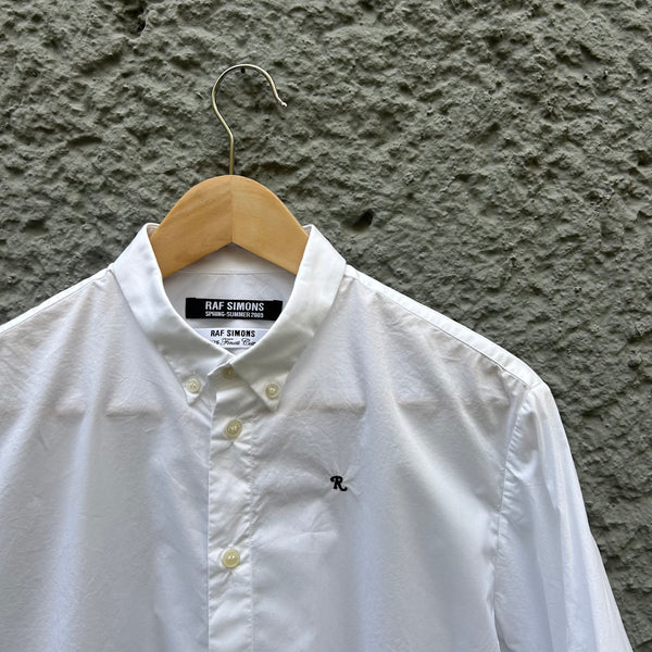 Raf Simons White Button-Down Shirt S/S09 Close-Up