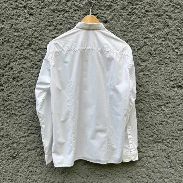 Raf Simons White Button-Down Shirt S/S09 Backside