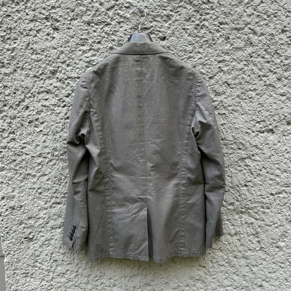 Dries van Noten Light Grey Patterned Blazer Jacket