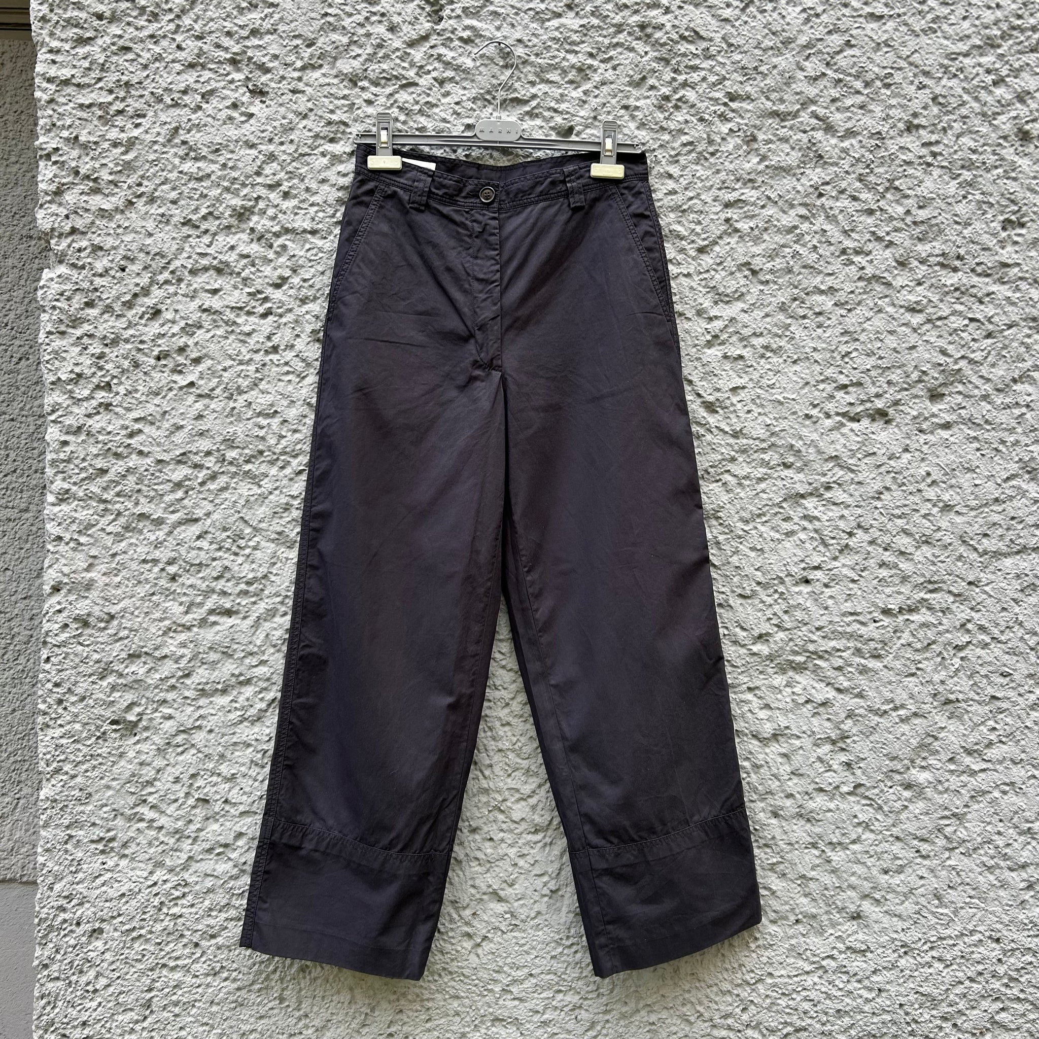 Dries van Noten Black Baggy Trousers