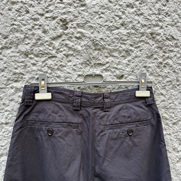 Dries van Noten Black Baggy Trousers Backside Detail