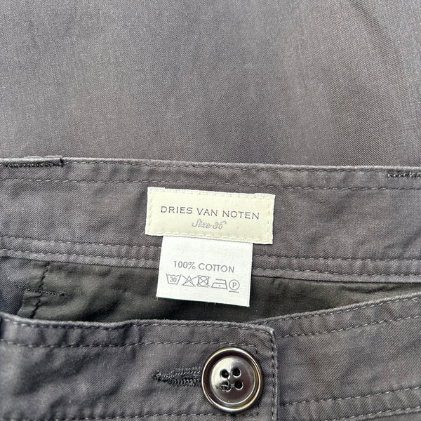 Dries van Noten Black Baggy Trousers Tag