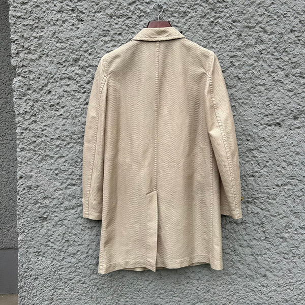 Comme des Garcons Homme Plus Light Gold Overcoat S/S08 Runway Back