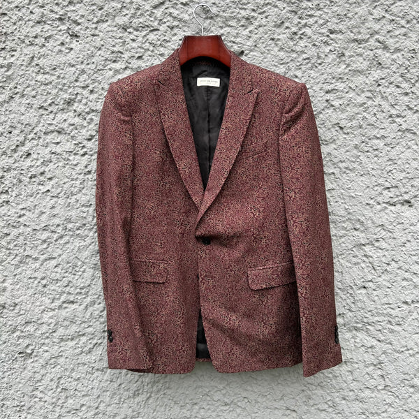 Dries Van Noten Red Patterned Blazer