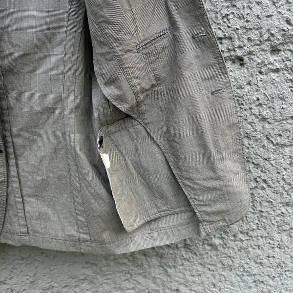 Dries van Noten Grey Unlined Blazer Inside