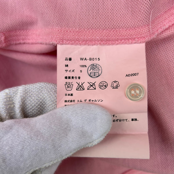 Junya Watanabe x Lacoste Pink Long-Sleeve Polo Shirt S/S08 Tag
