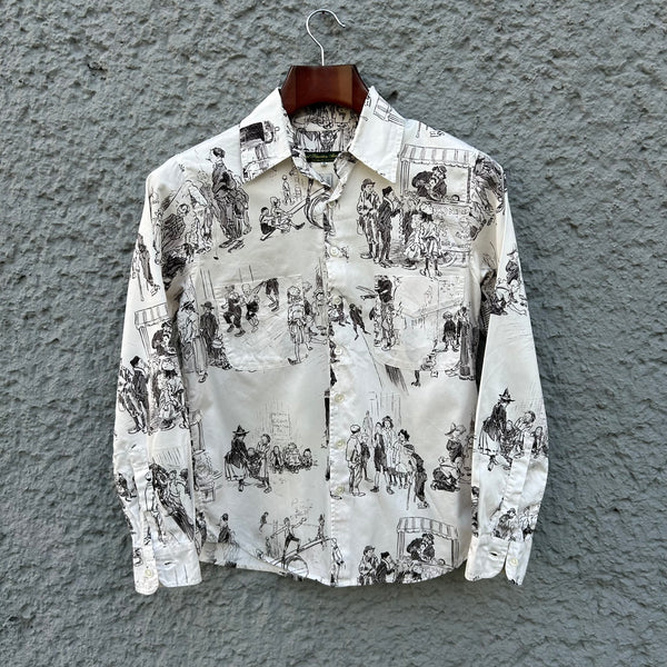 Paul Harnden Shoemakers White Shirt with Print