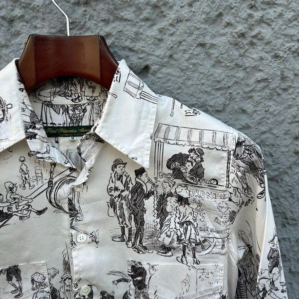 Paul Harnden Shoemakers White Shirt with Print Detail