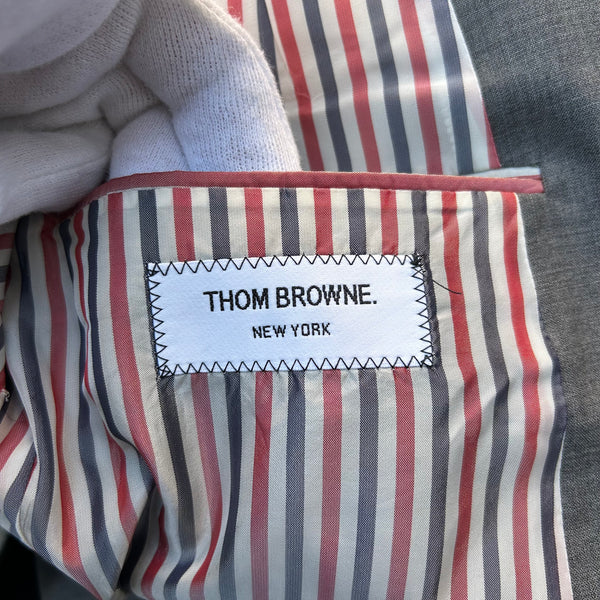 Thom Browne Grey Two-Piece Suit Tag