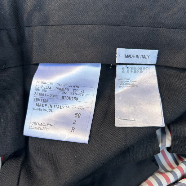 Thom Browne Grey Two-Piece Suit Tags