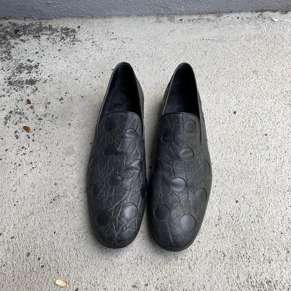 Yves Saint Laurent by Tom Ford Black Exotic Leather Loafers Shoes