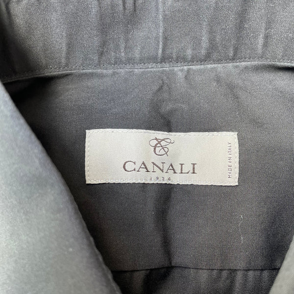 Canali Black Dress Shirt Tag