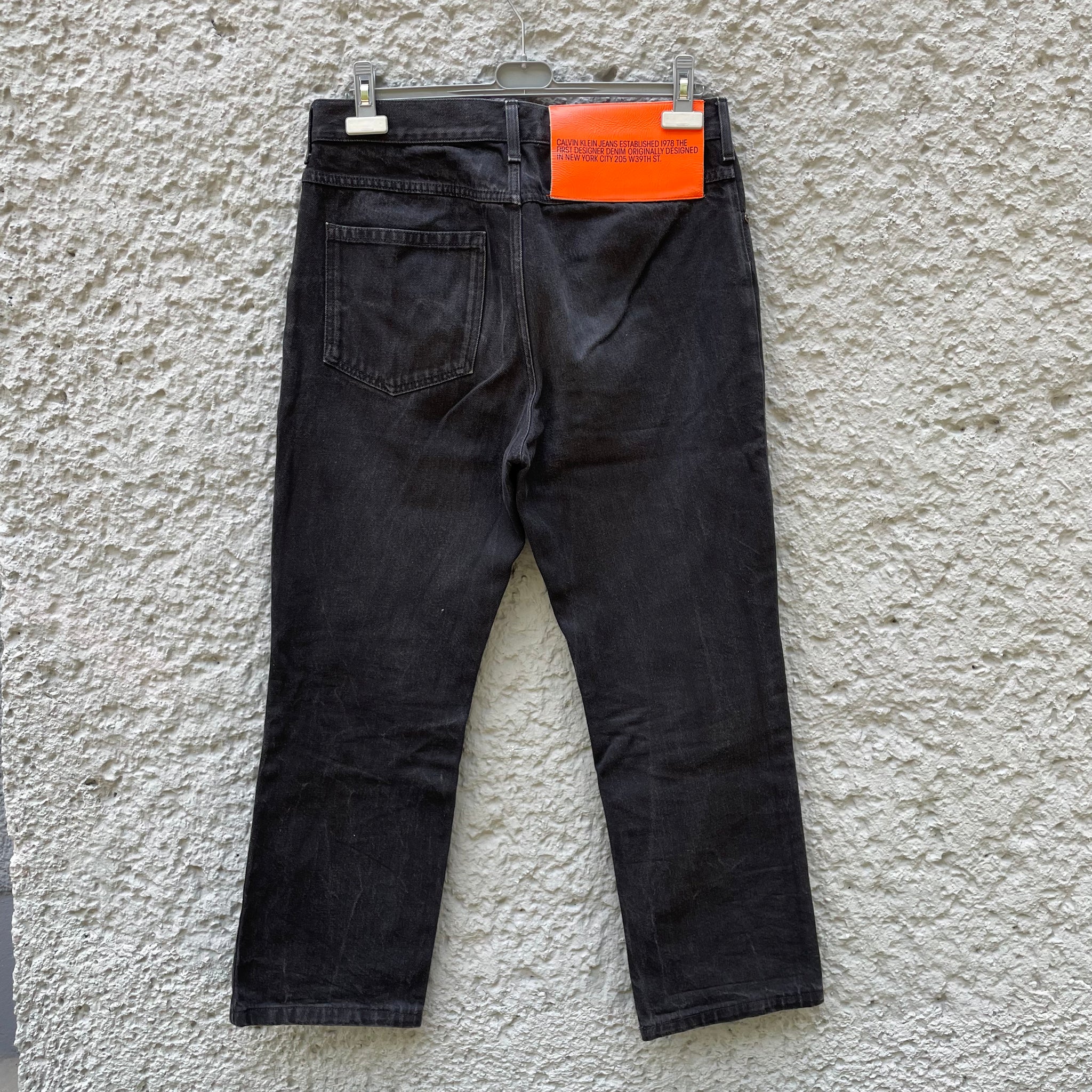 Calvin Klein 205w39nyc by Raf Simons Black Denim Jeans Asa Nisi Masa
