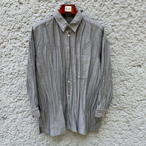 Vintage Issey Miyake Grey Pleated Shirt