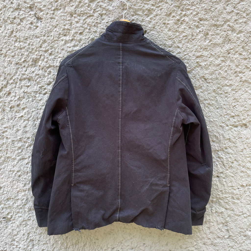 ジャケット・アウター Paul Harnden Shoemakers BS19 COAT COTTON Paul Harnden Shoemakers Blue Distressed Heavy Jacket – Asa