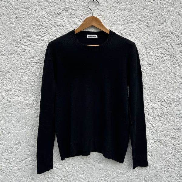 Jil Sander Black Wool Sweater