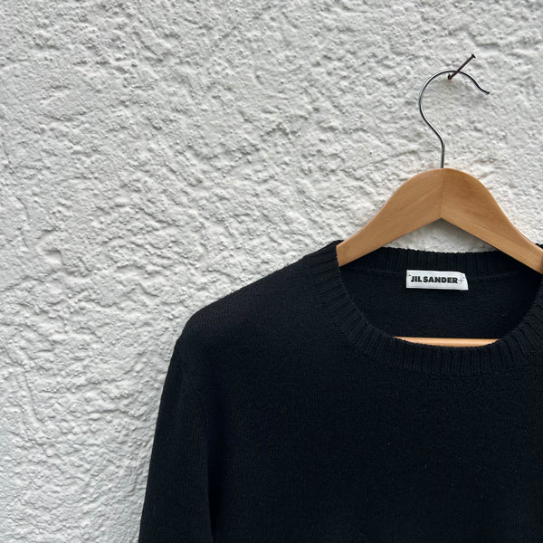 Jil Sander Black Wool Sweater Neck