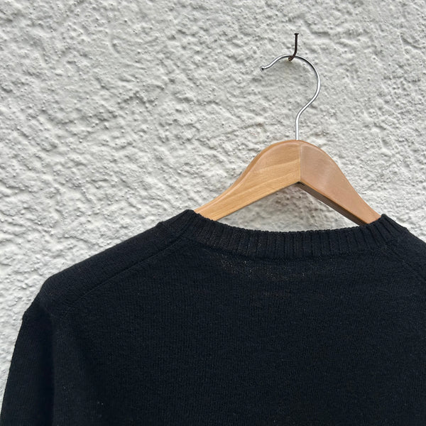 Jil Sander Black Wool Sweater Back